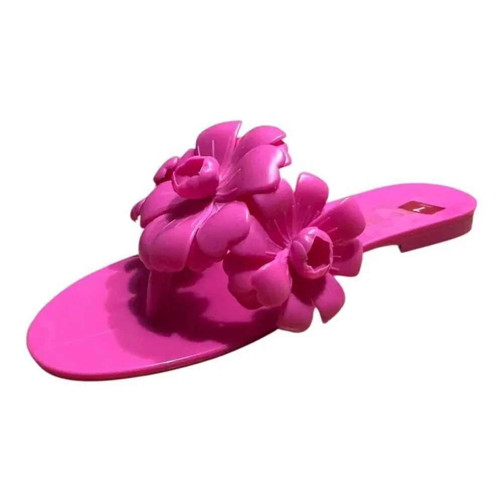 Kate Spade Women's New York Jaylee Jelly Flat Sandals Pink Size 7B